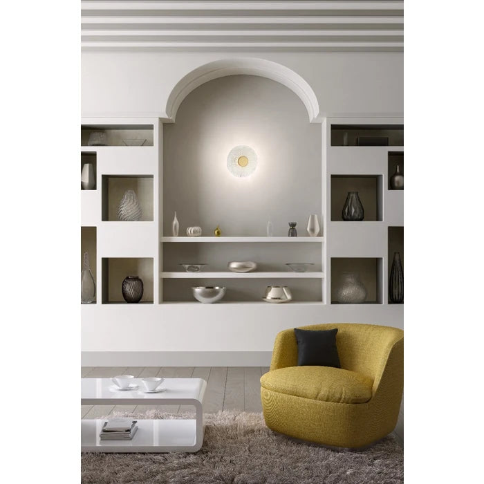 Aplica Reef, aur mat, LED, 6W, 360 lumeni, alb cald 3000K, D.20cm, Smarter 05-967