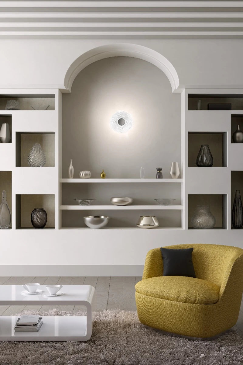 Aplica  Reef, crom, LED, 6W, 420 lumeni, alb cald 3000K, D.20cm, Smarter 05-968