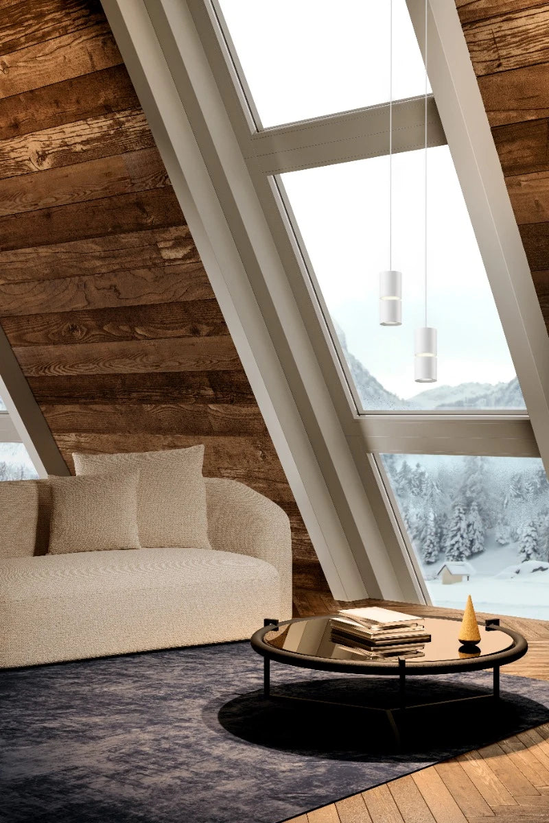 Lustra suspendata Naku, alb mat, LED, 12W, 680 lumeni, alb cald 3000K, D.7 cm, Smarter 01-4060