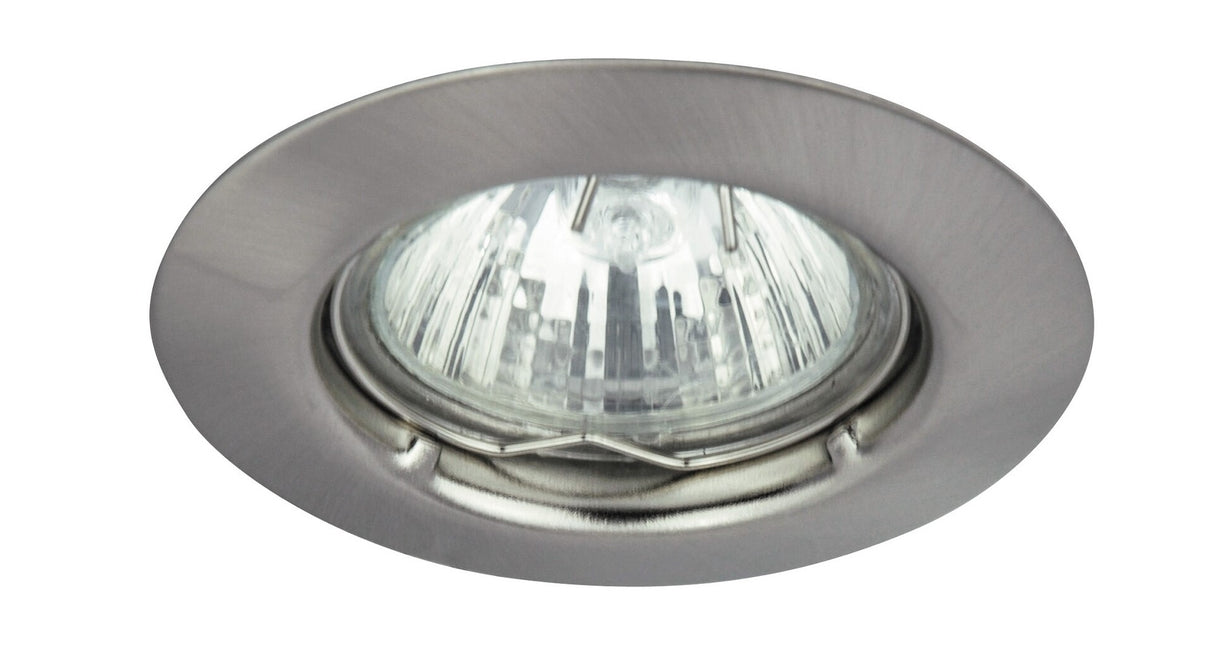 Spot incastrat Relight, crom satin, 1 x GU5.3, D.8cm, IP20, Rabalux, 1089