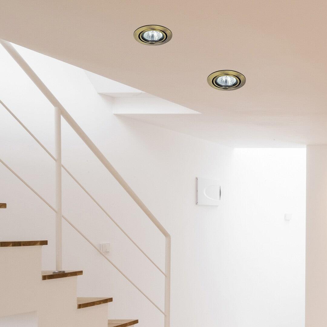 Spot incastrat Relight, bronz, 1 x GU5.3, D.8,6cm, IP20, Rabalux, 1095