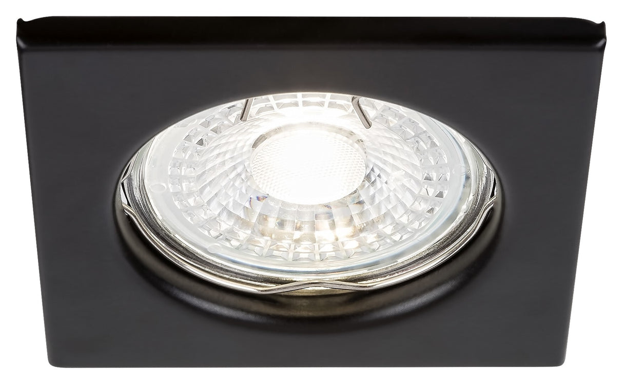 Spot incastrat Relight, negru, 1 x GU5.3, D.7,8cm, IP20, Rabalux, 2150