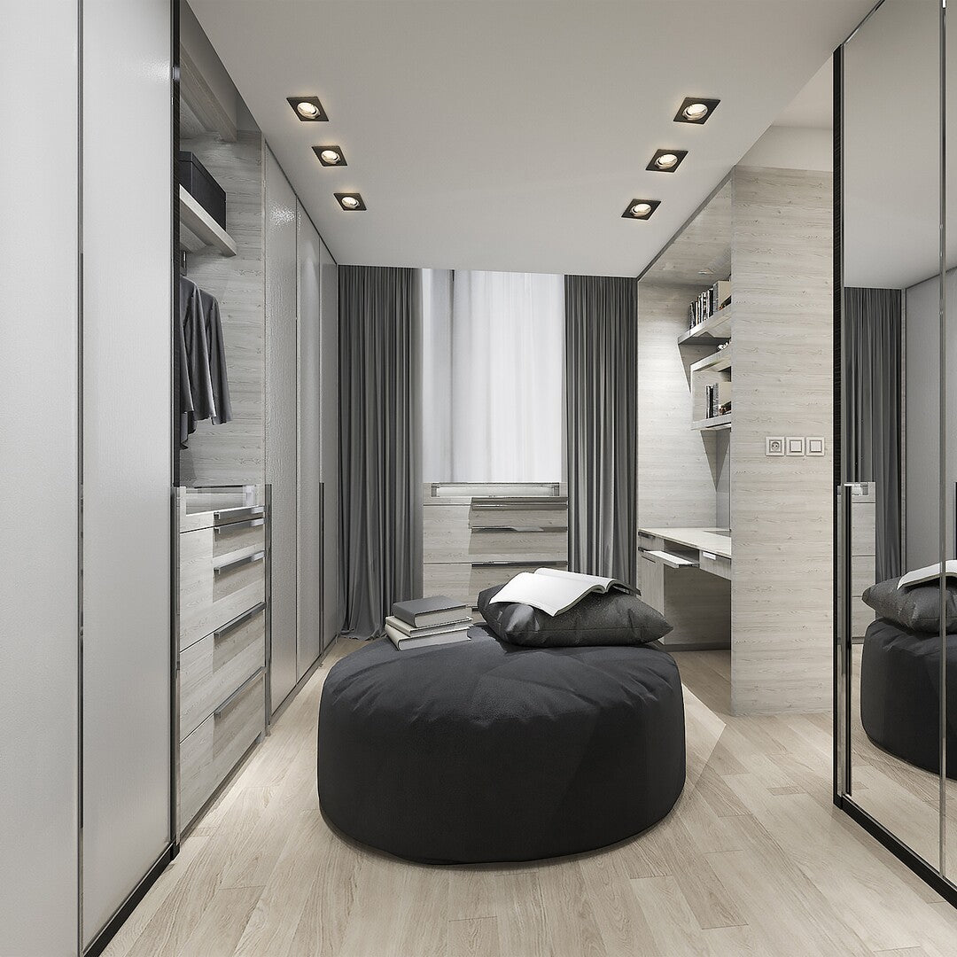 Spot incastrat Relight, negru, 1 x GU5.3, D.7,8cm, IP20, Rabalux, 2150