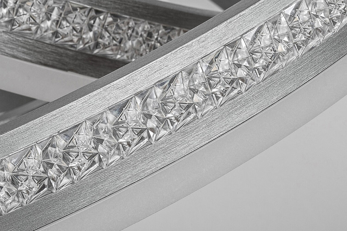 Lustra suspendata LED Avalon, aluminiu slefuit, 75W, 4730lm, 4000K, IP20, Rabalux, 2230