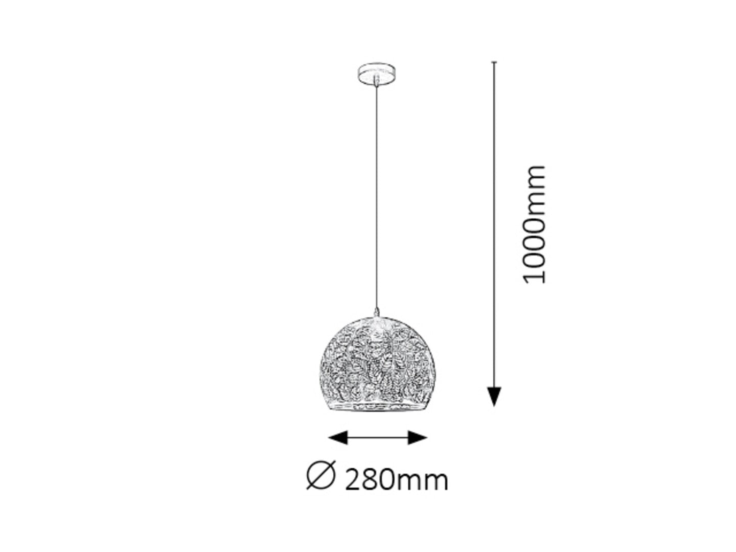 Lustra suspendata Manorca, negru, 1xE27, IP20, Rabalux, 2276