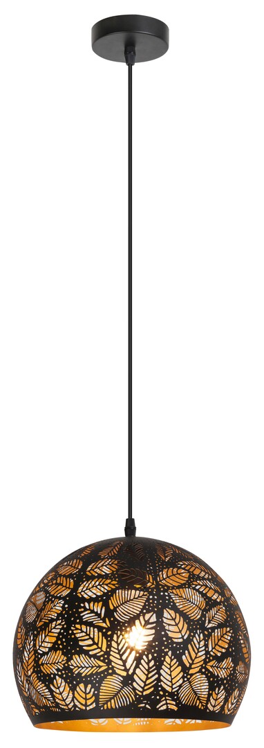 Lustra suspendata Manorca, negru, 1xE27, IP20, Rabalux, 2276