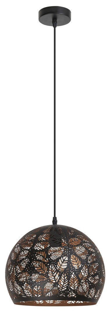 Lustra suspendata Manorca, negru, 1xE27, IP20, Rabalux, 2276