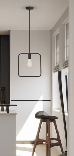 Lustra suspendata Levi, negru, 1xE27, IP20, Rabalux, 25700