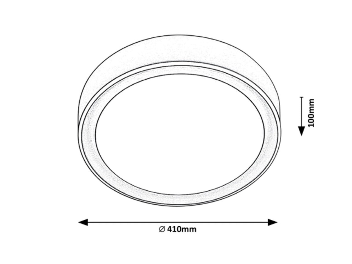 Plafoniera LED Mokka, maro, 24W, 2000lm, 3000-6000K, RGB, IP20, Rabalux, 2987