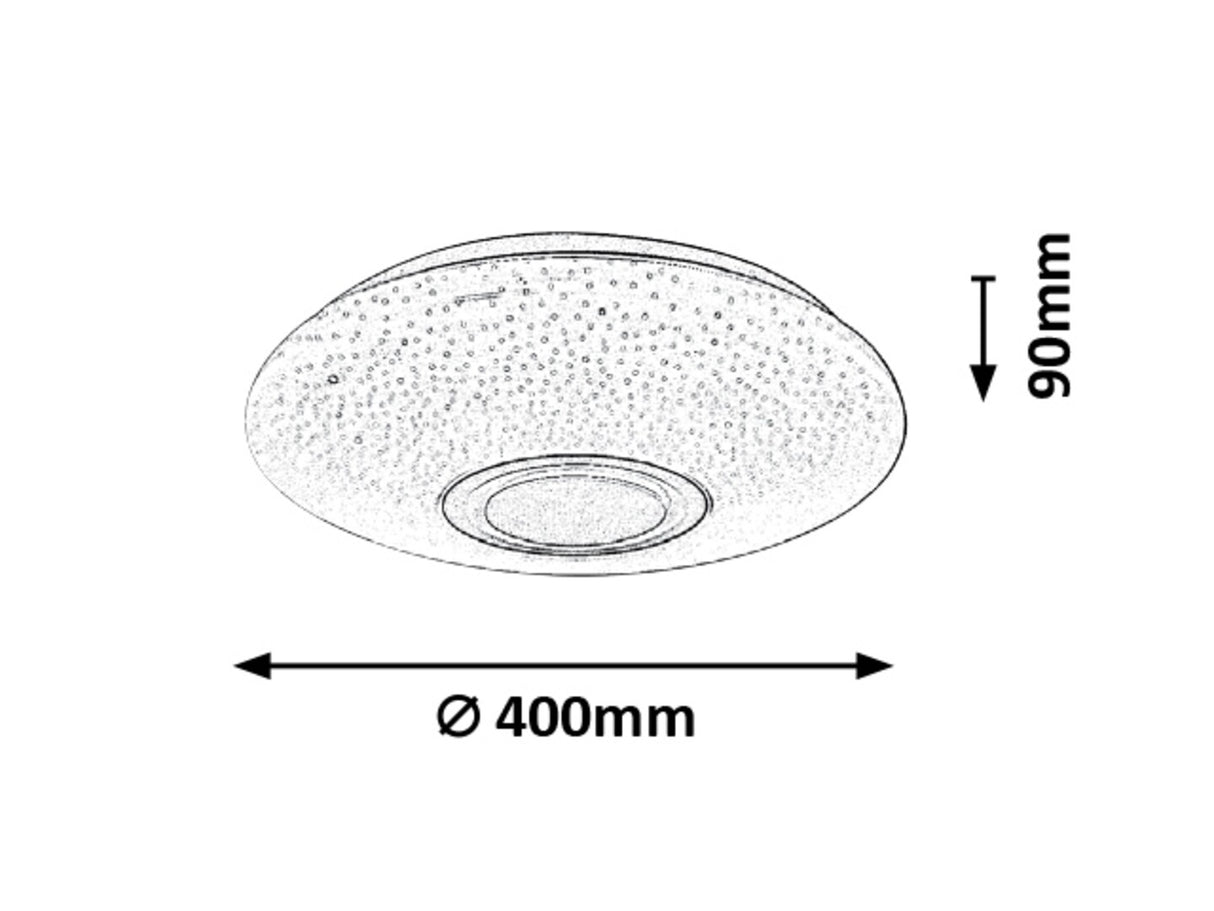 Plafoniera Rodion, alb, 1800lm, LED 24W, 2700-6500K, RGB, WIFI, Rabalux 3509