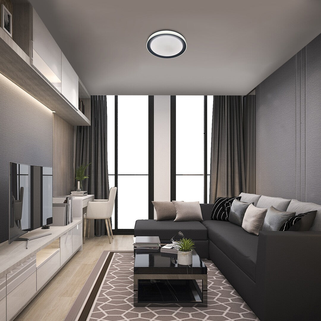 Plafoniera Everest, argintiu, 3200lm, LED 40W, 2700-6500K, RGB,WIFI, Rabalux 3510