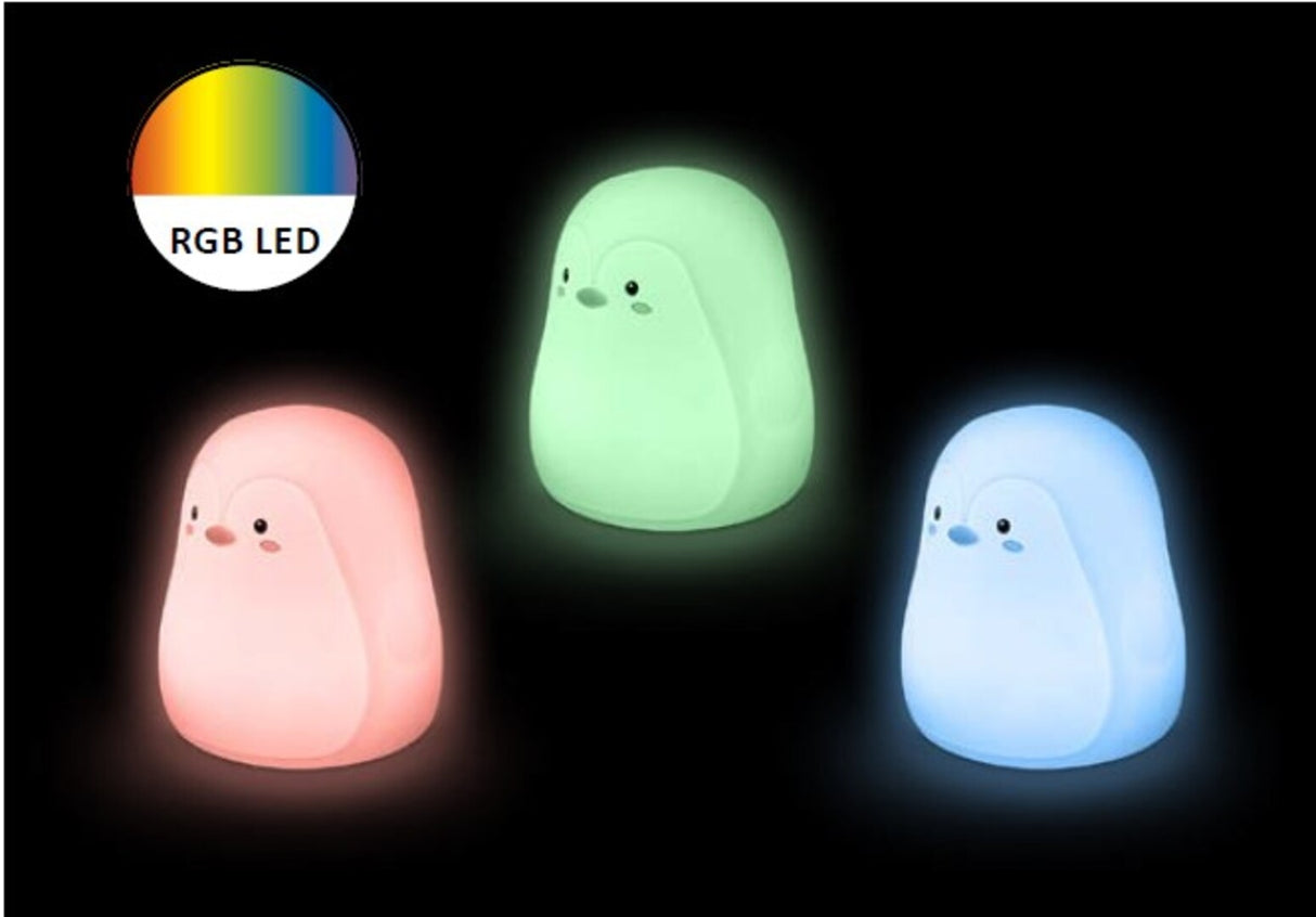 Veioza pentru copii Baloo, alb, LED 0,4W, 3000K, RGB, D.11cm, IP20, Rabalux, 5410