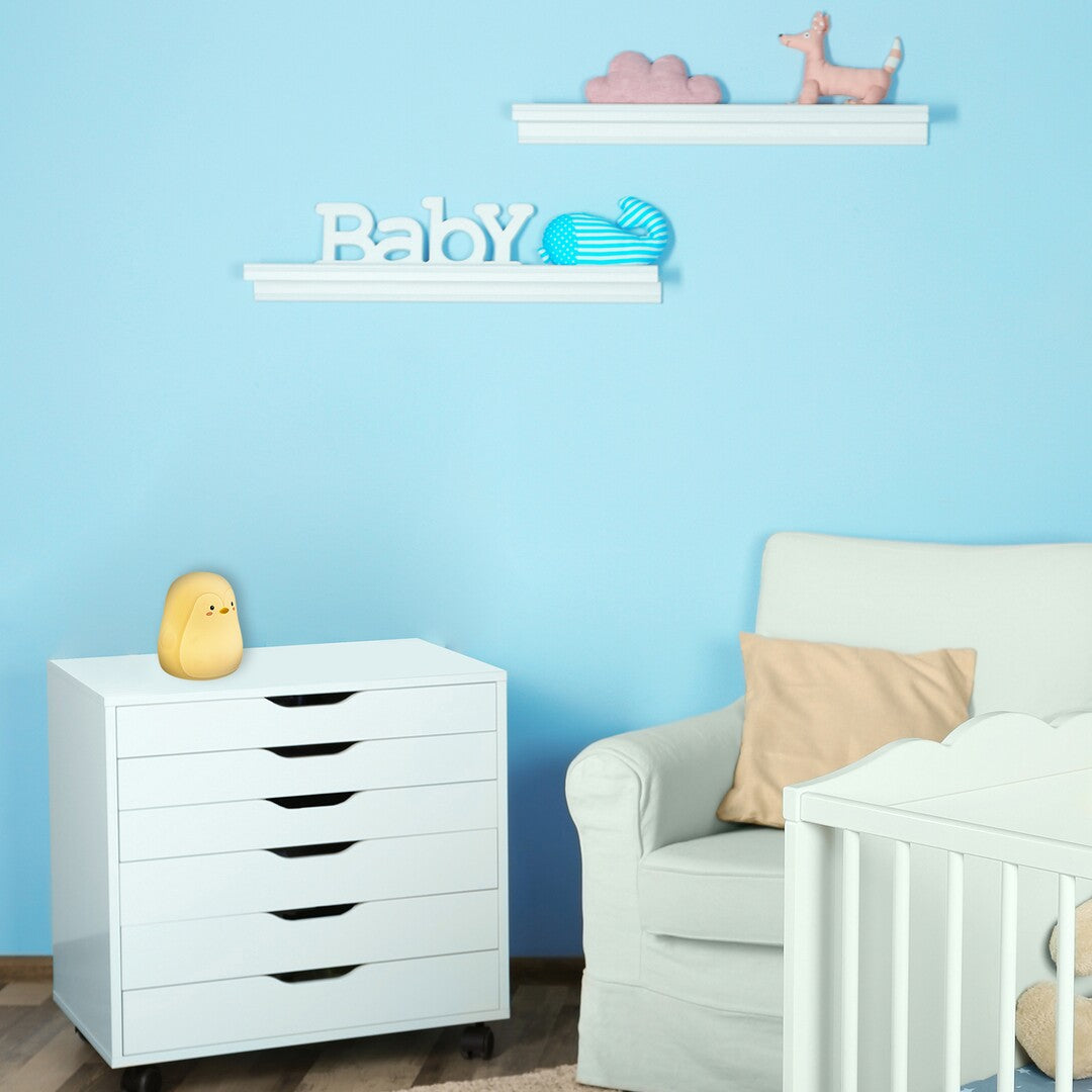 Veioza pentru copii Baloo, alb, LED 0,4W, 3000K, RGB, D.11cm, IP20, Rabalux, 5410