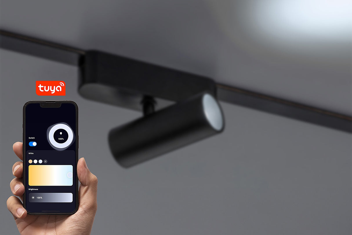 Spot Litrack 03V, negru, 5W, 330 lumeni, aluminiu, dimabil, WIFI, Rabalux 70125