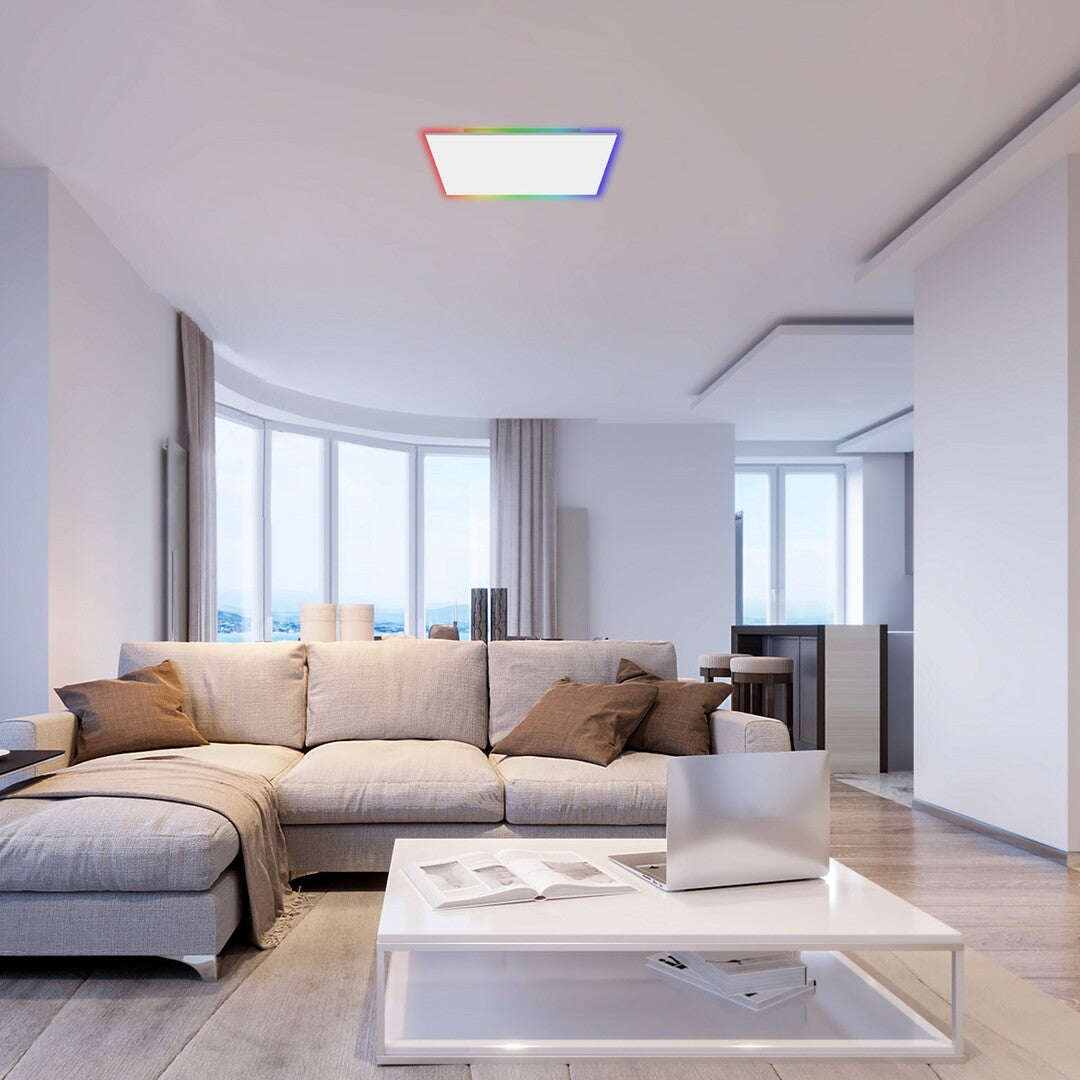 Plafoniera LED Faramir, alb, 24W, 1880lm, 3000K-6500K, RGB, IP20, Rabalux, 71002