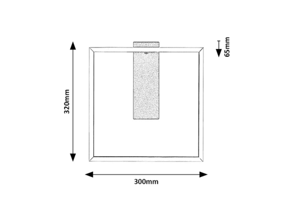 Aplica Tumnus, argintiu/ aluminiu slefuit, 1060lm, LED 14W, 4000K, Rabalux 71011