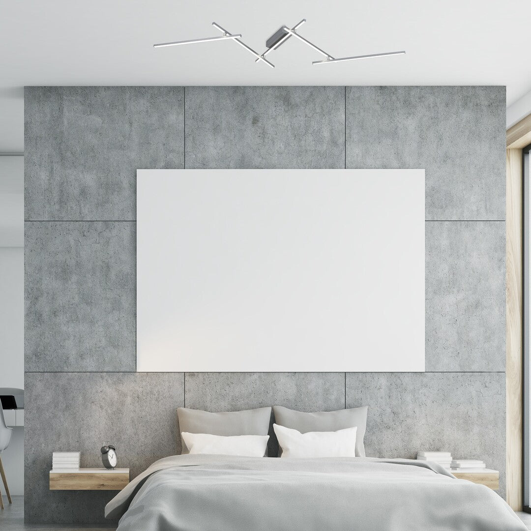 Plafoniera LED Negan, argintiu, 40W, 2460lm, 4000K, IP20, Rabalux, 71020