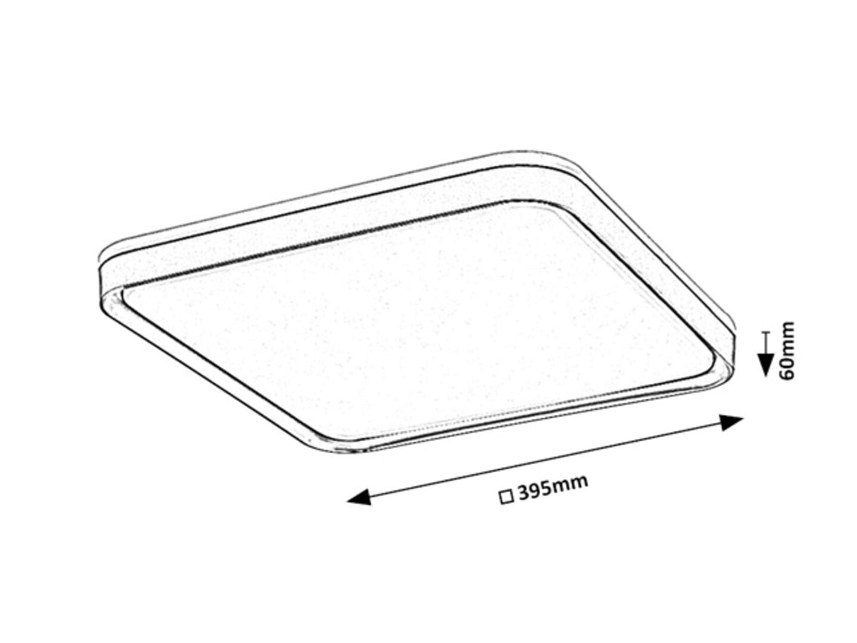Plafoniera LED Liatris, gri/auriu, 26W, 1450lm, 3000K, IP20, Rabalux, 71029