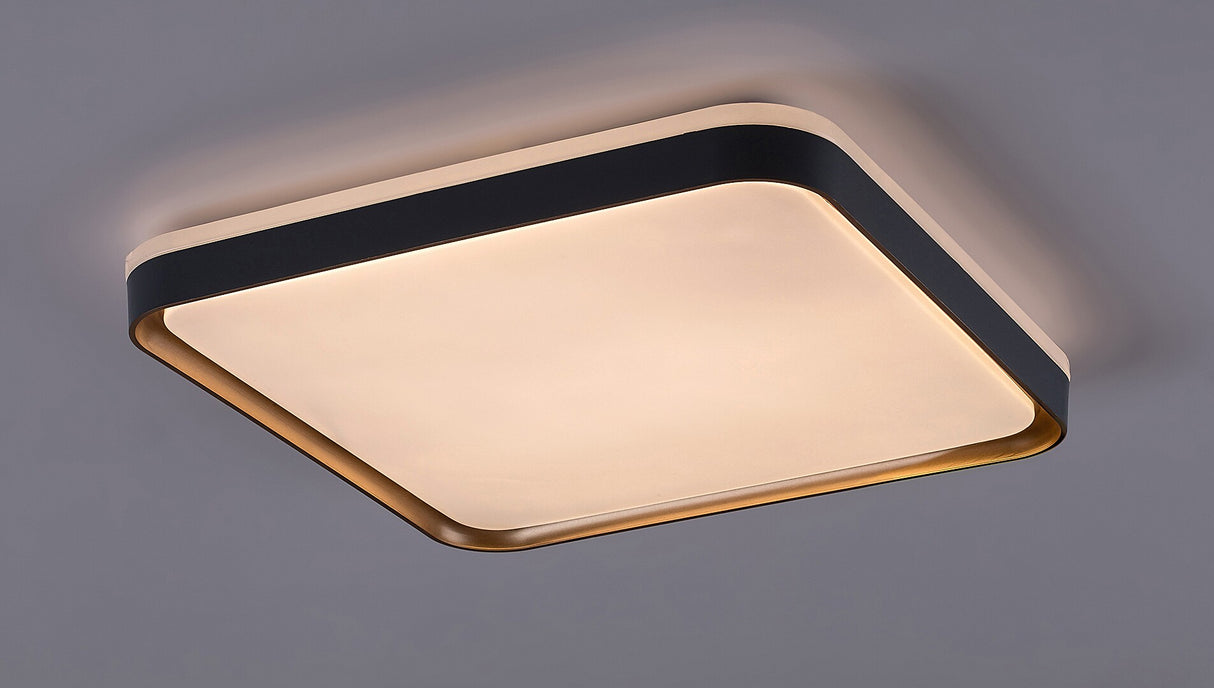 Plafoniera LED Liatris, gri/auriu, 26W, 1450lm, 3000K, IP20, Rabalux, 71029