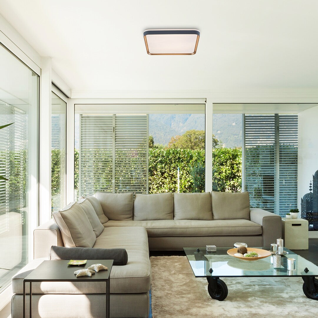 Plafoniera LED Liatris, gri/auriu, 26W, 1450lm, 3000K, IP20, Rabalux, 71029