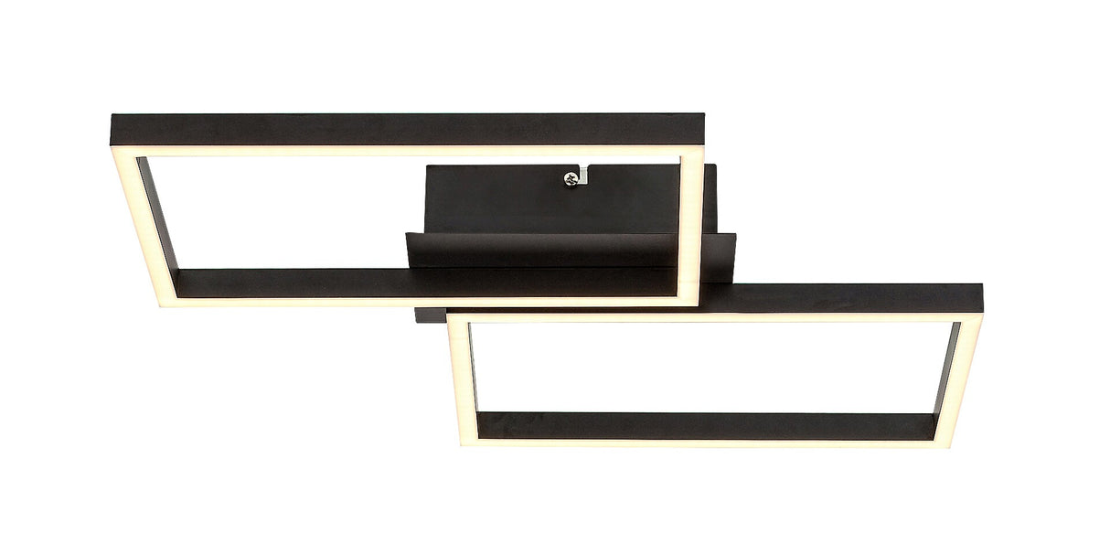 Plafoniera LED Ludano, negru, 40W, 2400lm, 2700-6500K, RGB, IP20, Rabalux, 71032