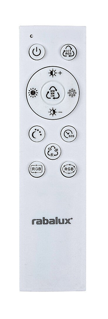 Plafoniera LED Ludano, negru, 40W, 2400lm, 2700-6500K, RGB, IP20, Rabalux, 71032