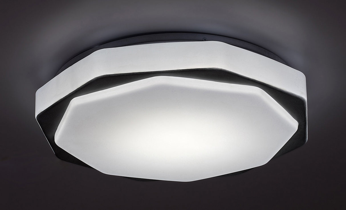 Plafoniera LED Dettora, gri, 18W, 1150lm, 3000K-4000K-6000K, telecomanda, D.37cm, IP20, Rabalux, 71046