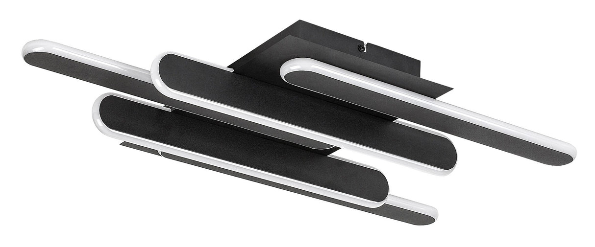 Plafoniera LED Sindri, negru, 36W, 1900lm, 3000K/4000K, IP20, Rabalux, 71050