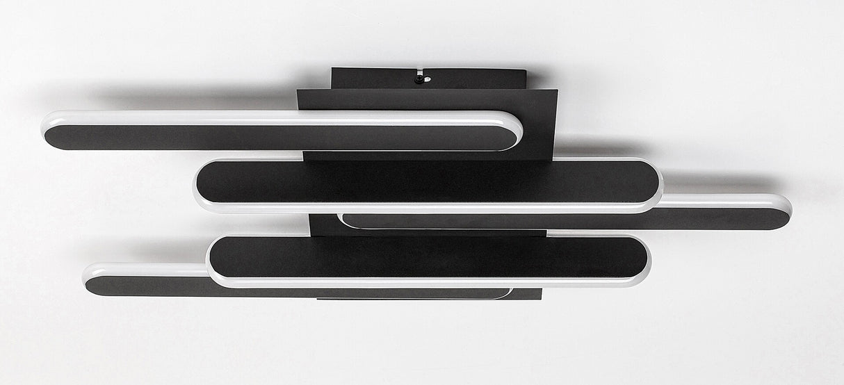 Plafoniera LED Sindri, negru, 36W, 1900lm, 3000K/4000K, IP20, Rabalux, 71050