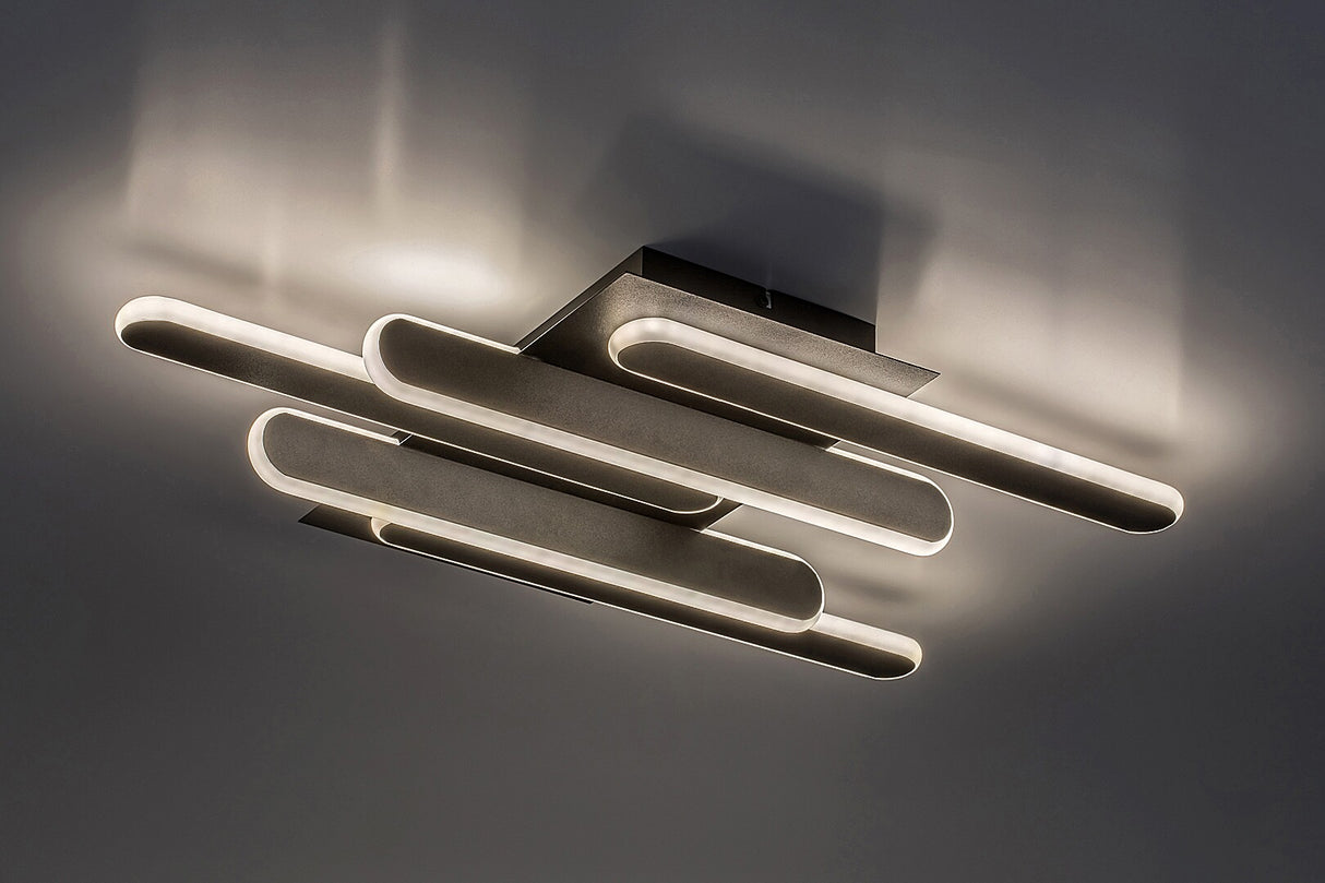 Plafoniera LED Sindri, negru, 36W, 1900lm, 3000K/4000K, IP20, Rabalux, 71050