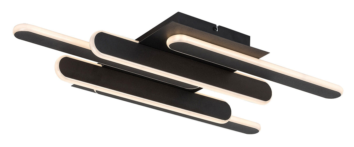 Plafoniera LED Sindri, negru, 36W, 1900lm, 3000K/4000K, IP20, Rabalux, 71050