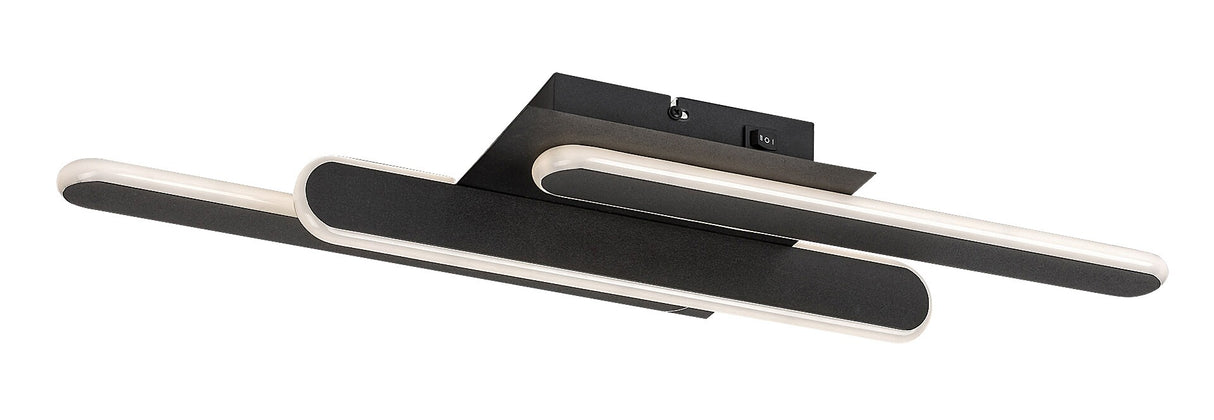 Plafoniera LED Sindri, negru, 18W, 950lm, 3000K/4000K, IP20, Rabalux, 71051