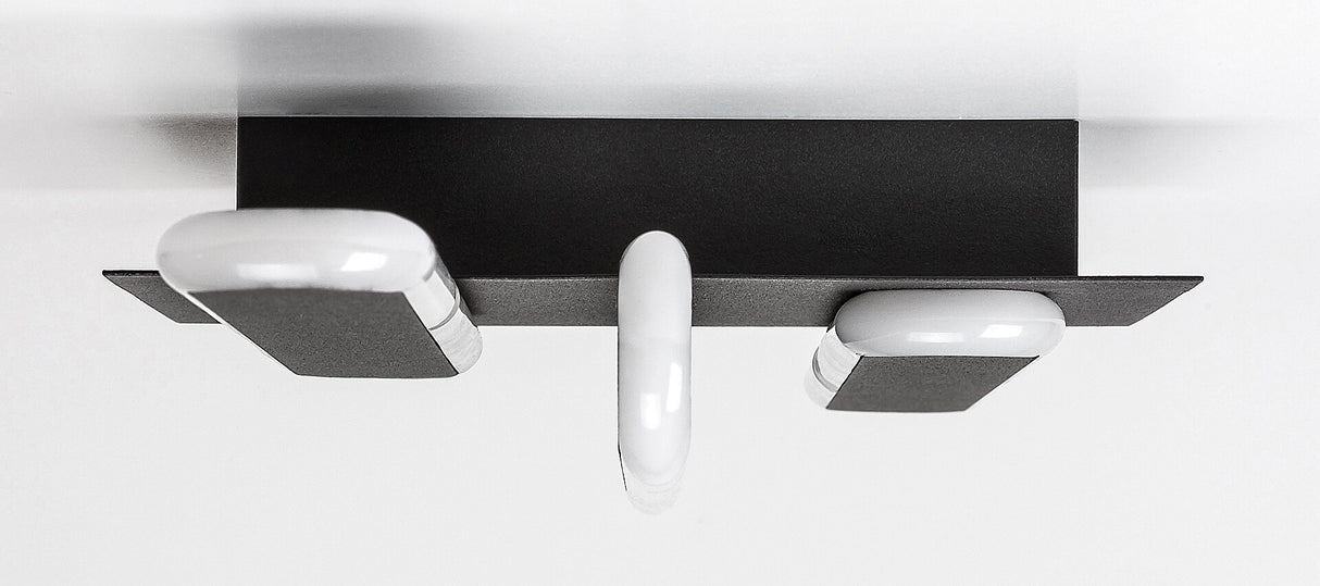 Plafoniera LED Sindri, negru, 18W, 950lm, 3000K/4000K, IP20, Rabalux, 71051