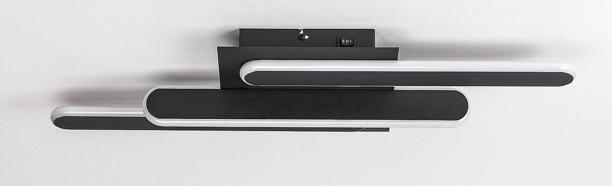 Plafoniera LED Sindri, negru, 18W, 950lm, 3000K/4000K, IP20, Rabalux, 71051