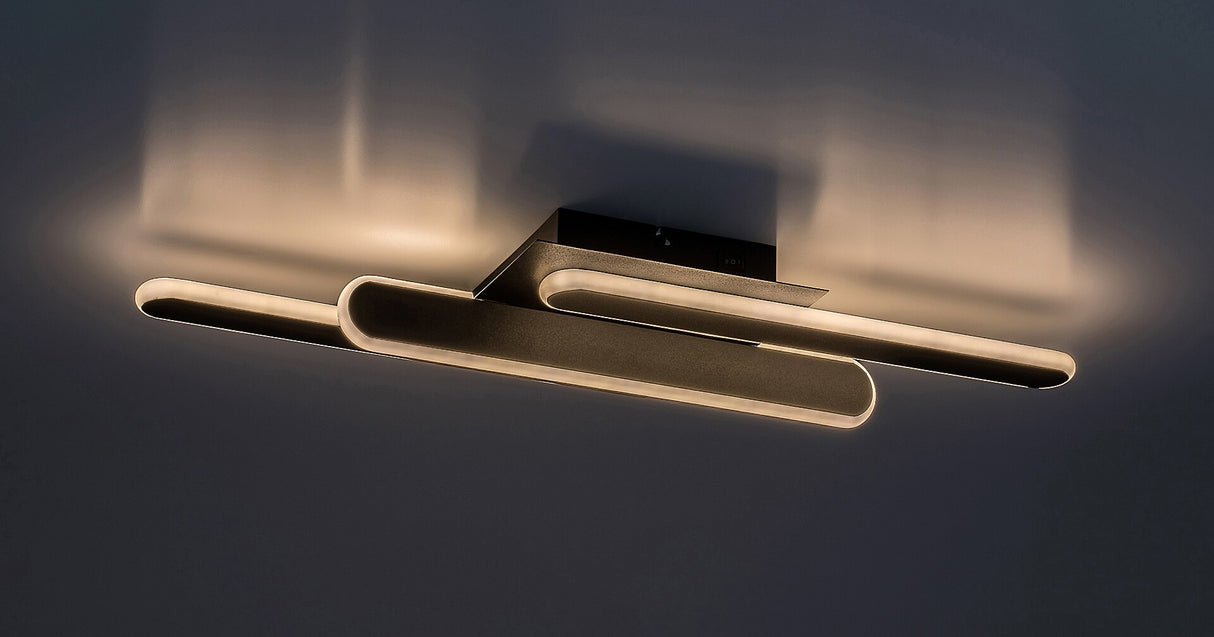 Plafoniera LED Sindri, negru, 18W, 950lm, 3000K/4000K, IP20, Rabalux, 71051