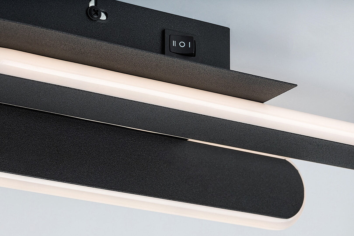 Plafoniera LED Sindri, negru, 18W, 950lm, 3000K/4000K, IP20, Rabalux, 71051