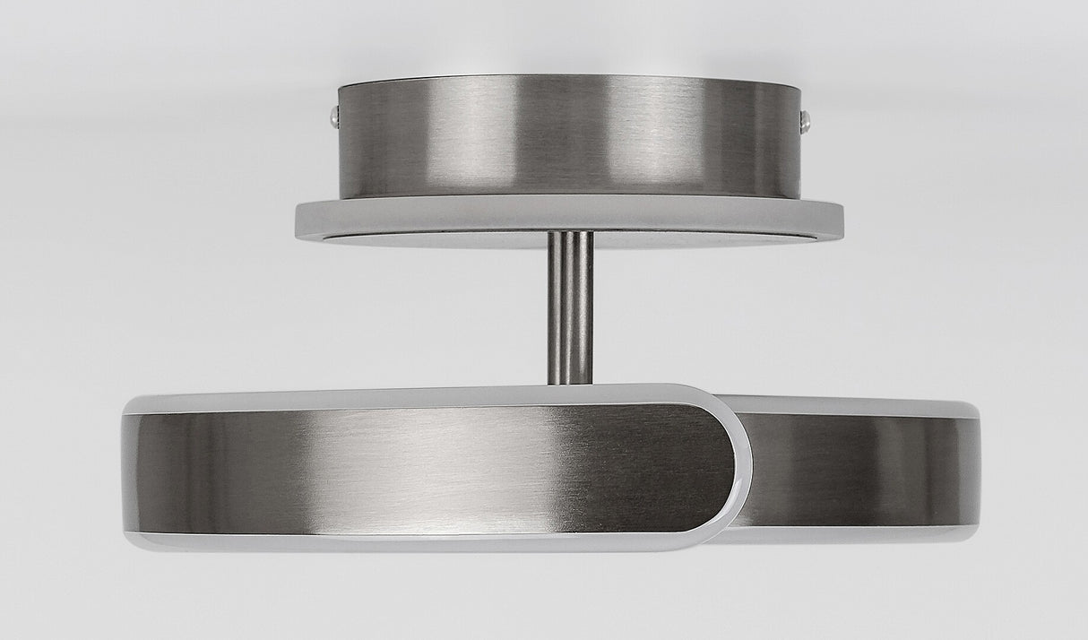 Plafoniera LED Jarnelle, crom satin, 30W, 2150lm, 3000K, IP20, Rabalux, 71052