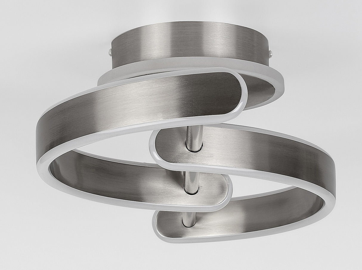 Plafoniera LED Jarnelle, crom satin, 30W, 2150lm, 3000K, IP20, Rabalux, 71052