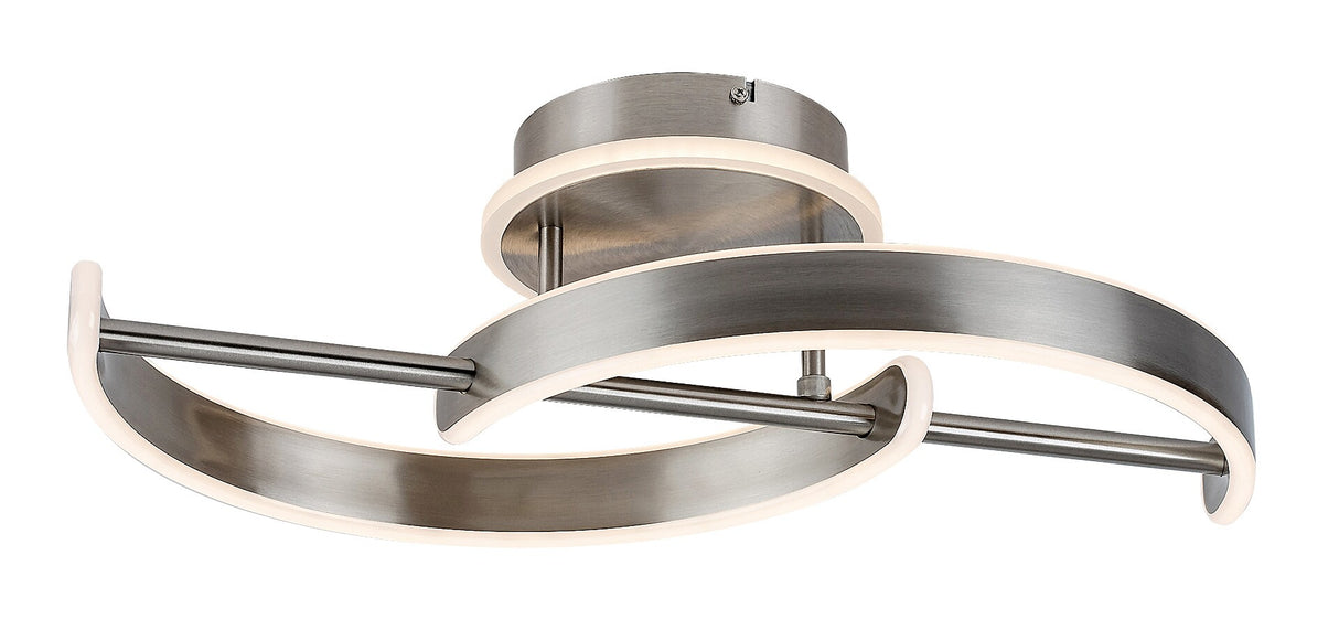 Plafoniera LED Jarnelle, crom satin, 30W, 2150lm, 3000K, IP20, Rabalux, 71052