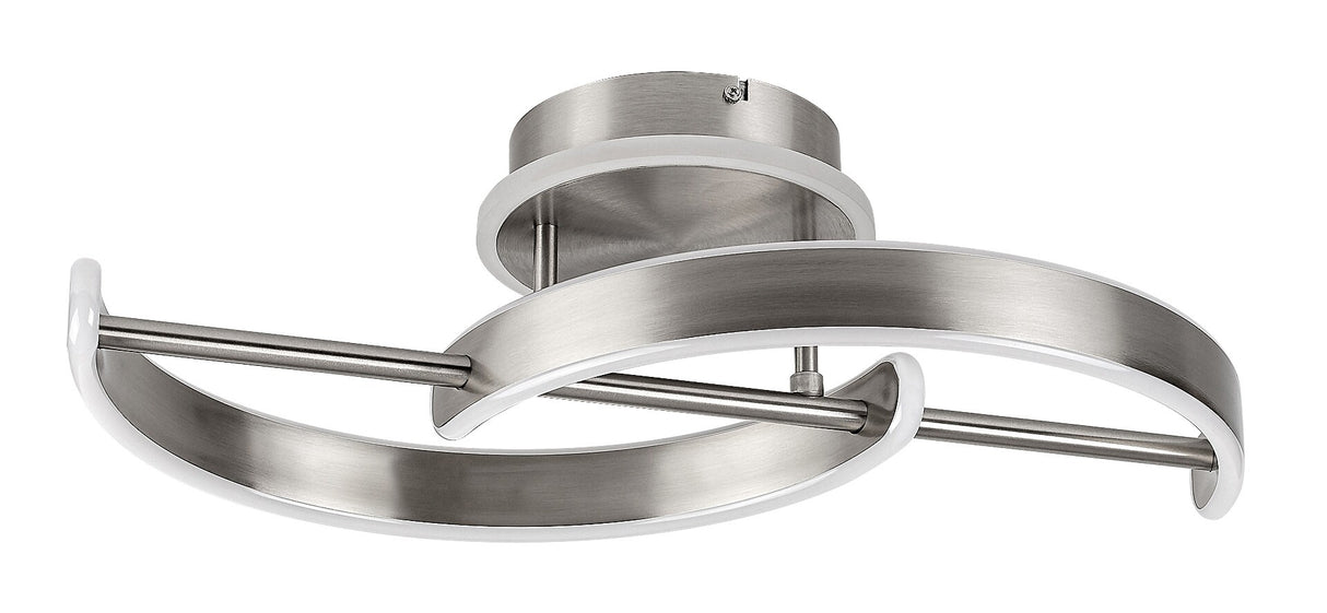 Plafoniera LED Jarnelle, crom satin, 30W, 2150lm, 3000K, IP20, Rabalux, 71052