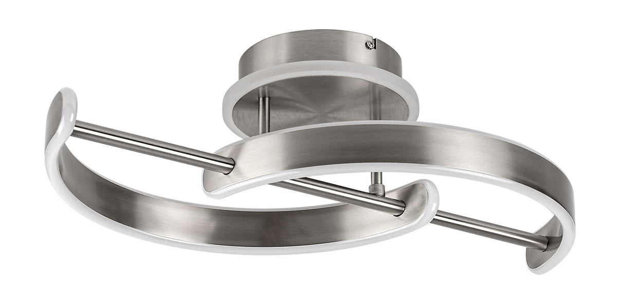 Plafoniera LED Jarnelle, crom satin, 30W, 2150lm, 3000K, IP20, Rabalux, 71052