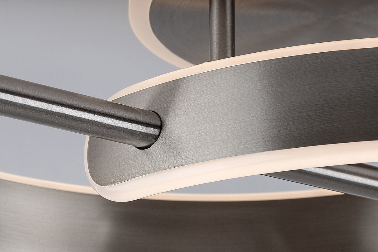 Plafoniera LED Jarnelle, crom satin, 30W, 2150lm, 3000K, IP20, Rabalux, 71052