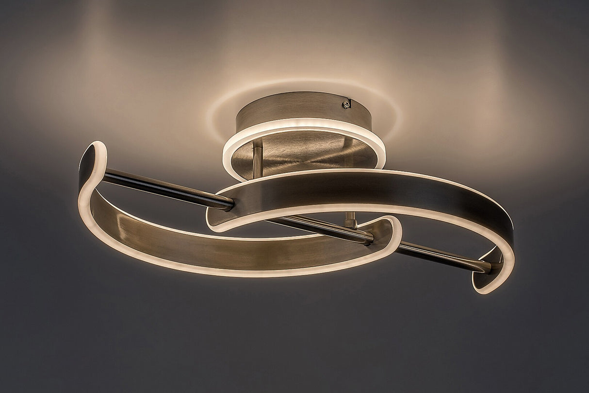 Plafoniera LED Jarnelle, crom satin, 30W, 2150lm, 3000K, IP20, Rabalux, 71052