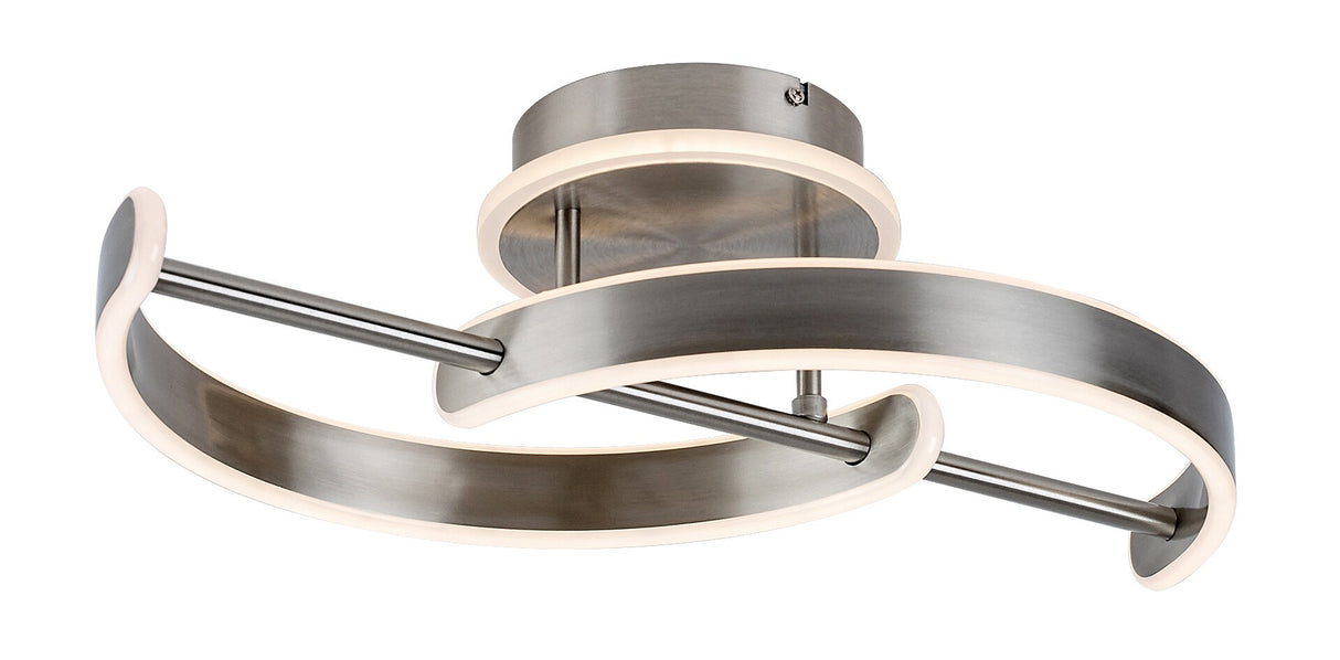 Plafoniera LED Jarnelle, crom satin, 30W, 2150lm, 3000K, IP20, Rabalux, 71052