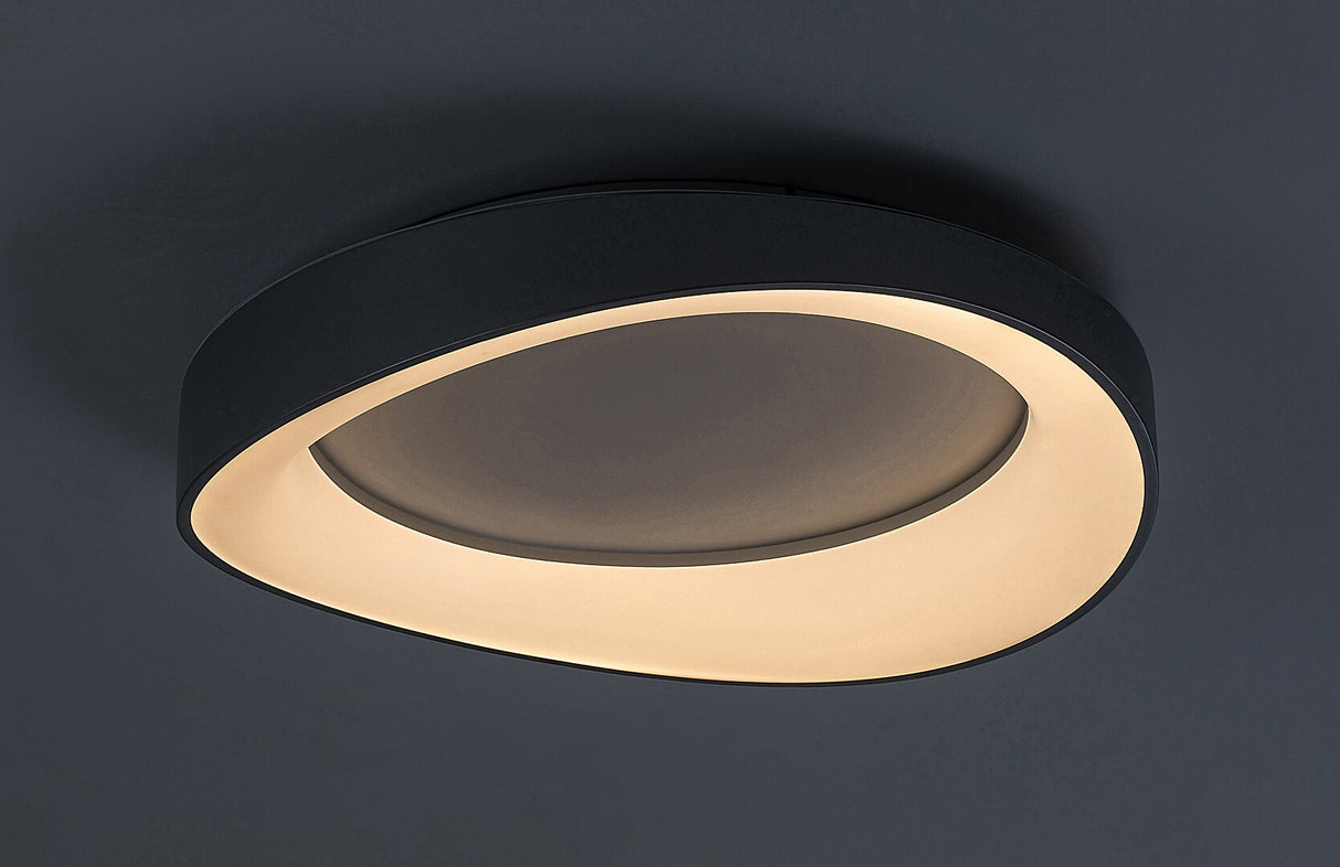 Plafoniera LED Iliana, argintiu, 56W, 3380lm, 3000K, L.52cm, IP20, Rabalux, 71054