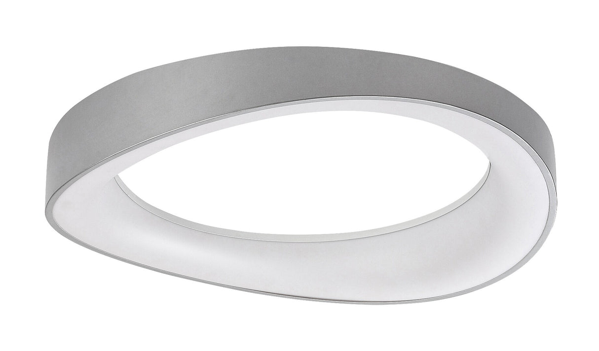Plafoniera LED Iliana, argintiu, 38W, 2600lm, 3000K, L.42cm, IP20, Rabalux, 71055