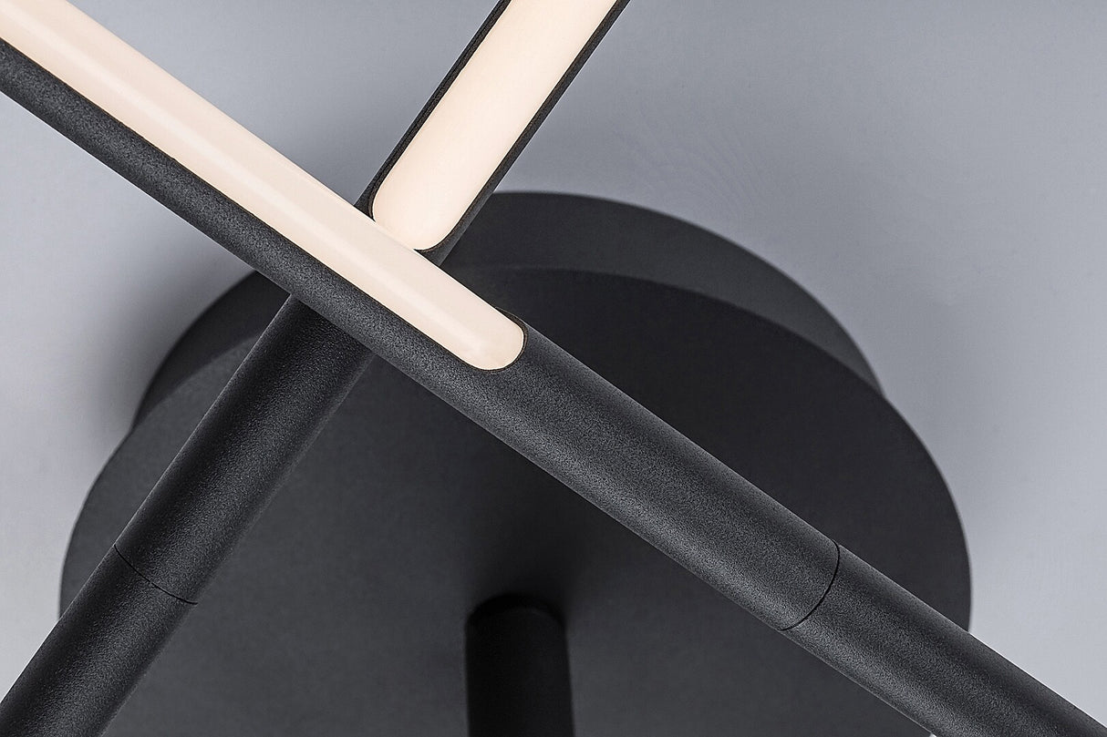 Plafoniera LED Henli, negru mat, 30W, 1300lm, 3000K, L.76cm, IP20, Rabalux, 71056