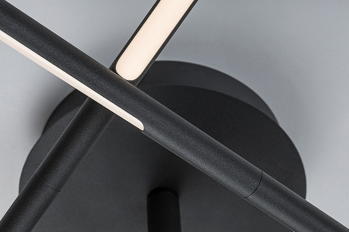 Plafoniera LED Henli, negru mat, 30W, 1300lm, 3000K, L.76cm, IP20, Rabalux, 71056