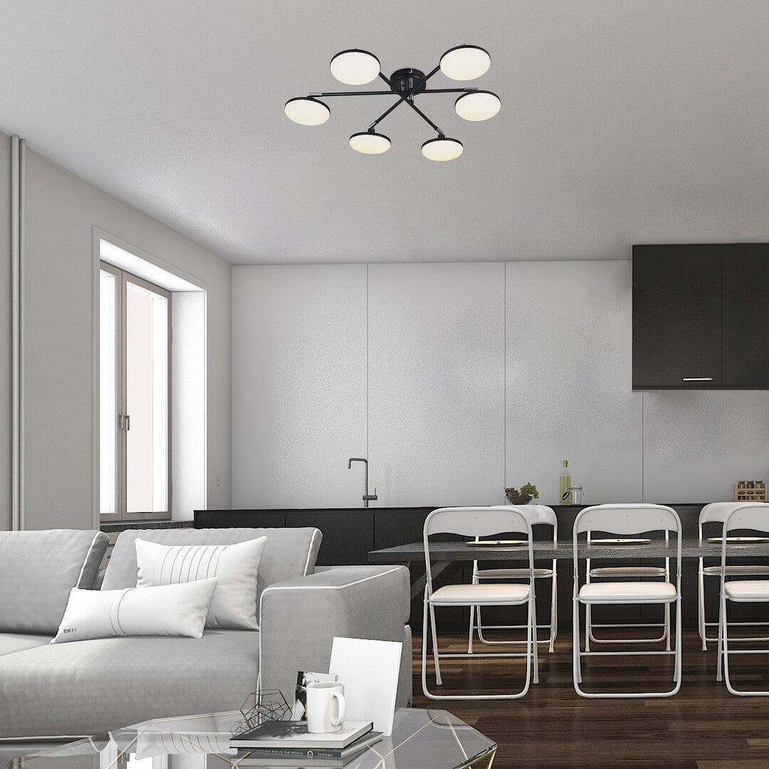 Plafoniera LED Madi, negru, 24W, 2350lm, 3000K, IP20, Rabalux, 71063