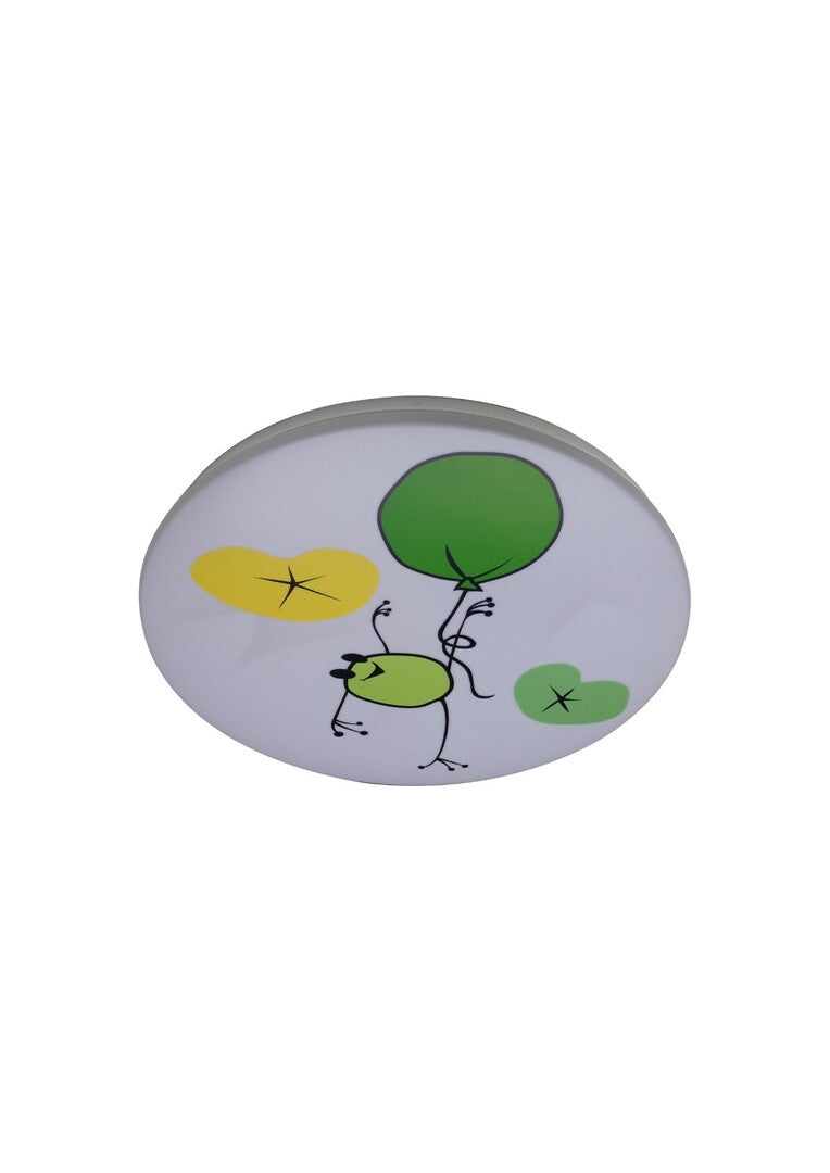 Plafoniera pentru copii Froggo, alb, LED 24W, 1440lm, 3000K, D.37.5,IP20, Rabalux, 71069